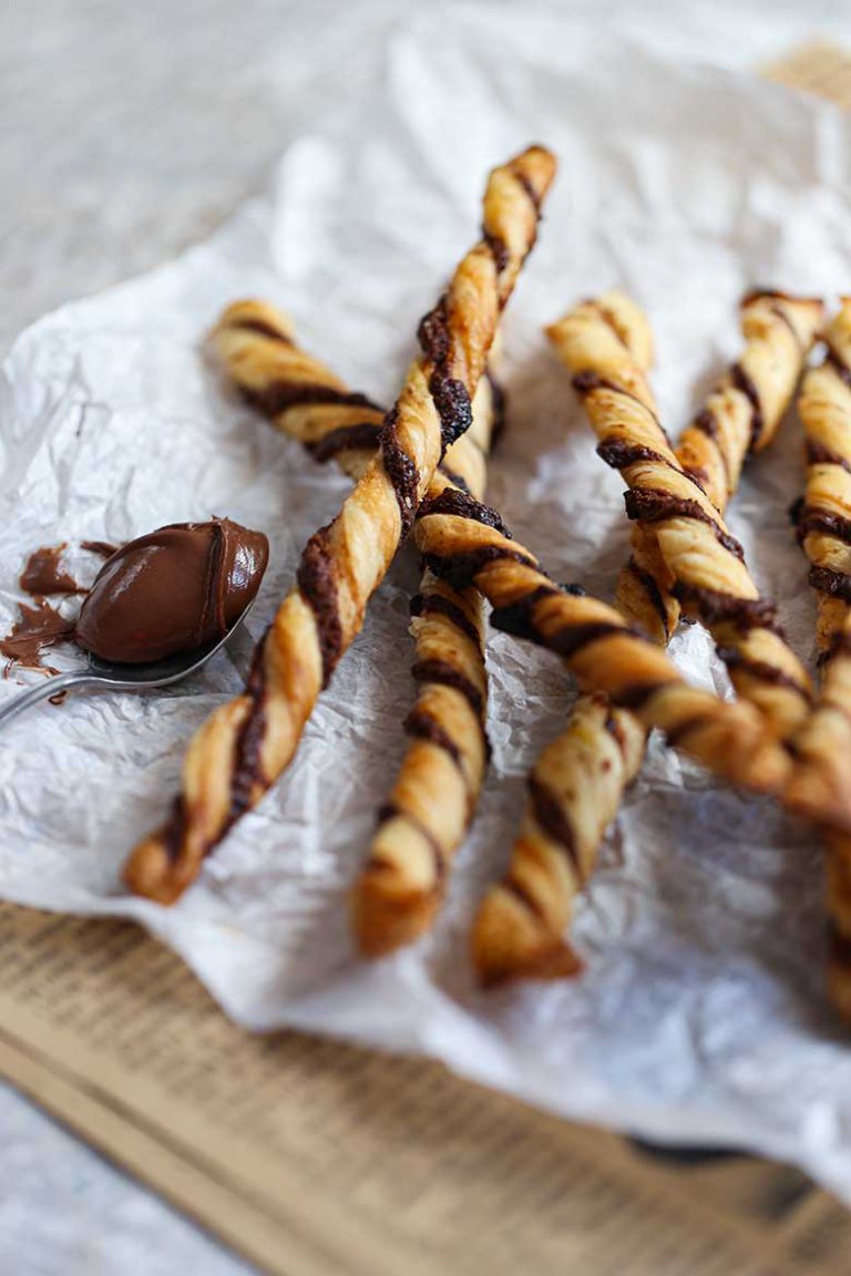 Nutella Puff Pastry Twists Recipe