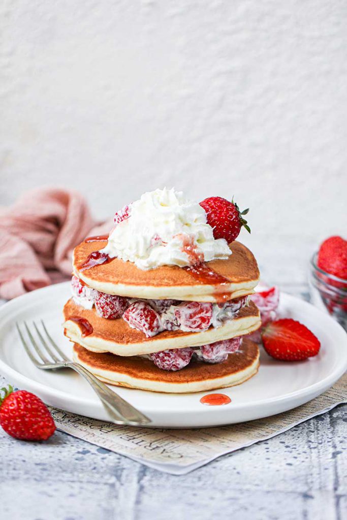 Strawberry Shortcake Pancakes Recipe