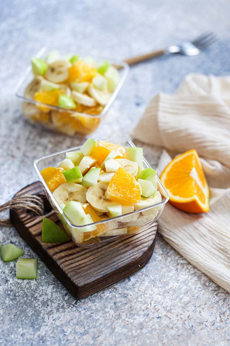 Banana and Apple Fruit Salad Recipe