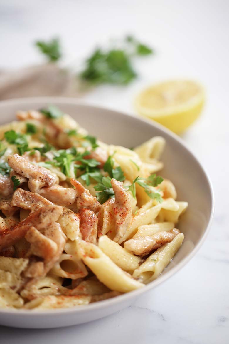 Simple and Easy Chicken Alfredo Penne Recipe