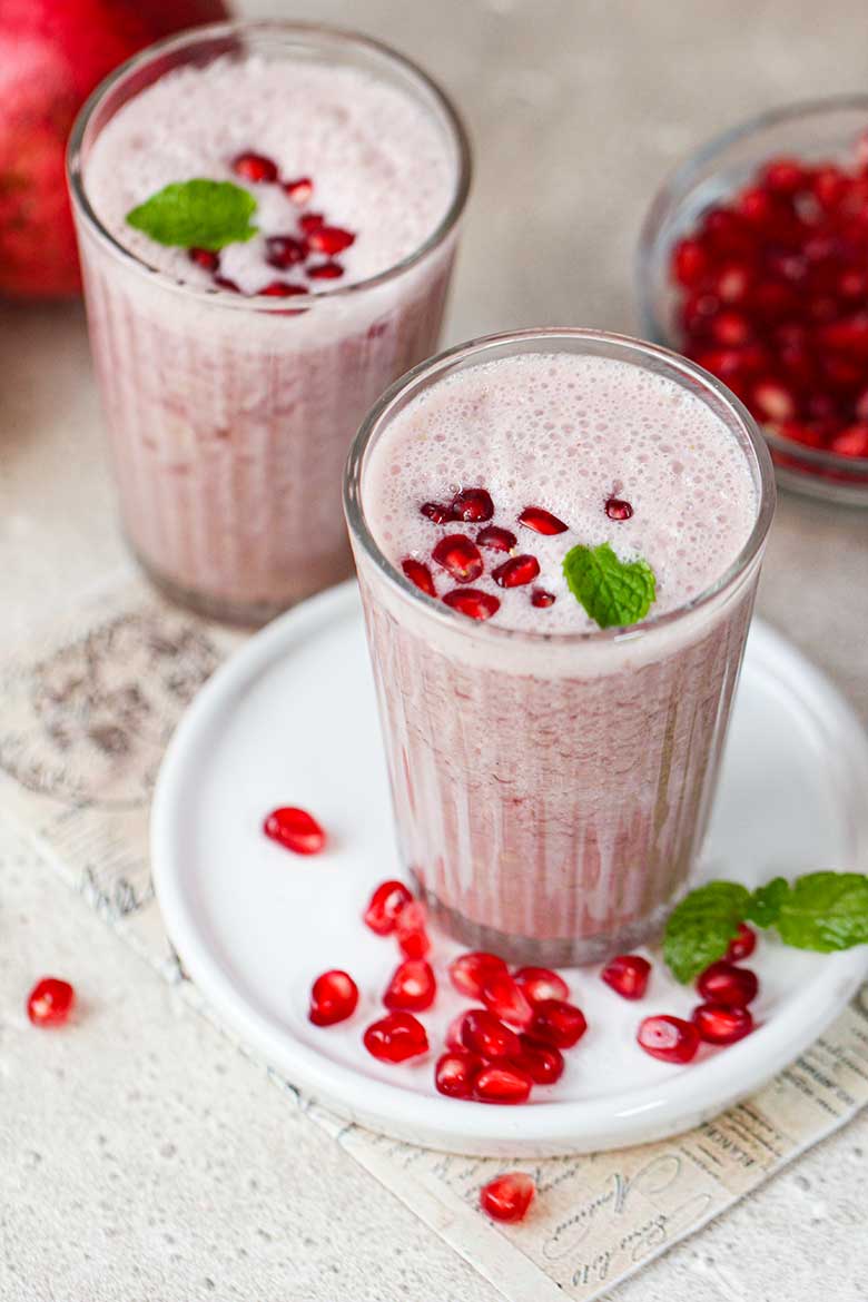 Pomegranate Milkshake Recipe