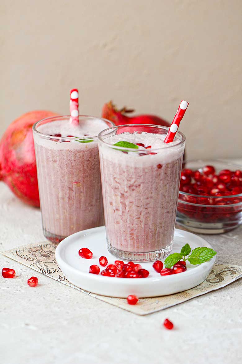 Pomegranate Milkshake Recipe