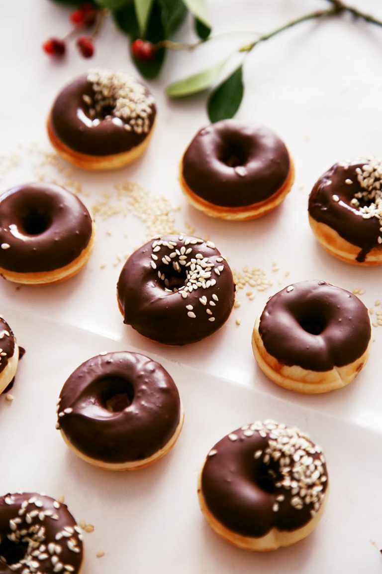 Chocolate Mini Doughnuts Recipe for Afternoon Tea