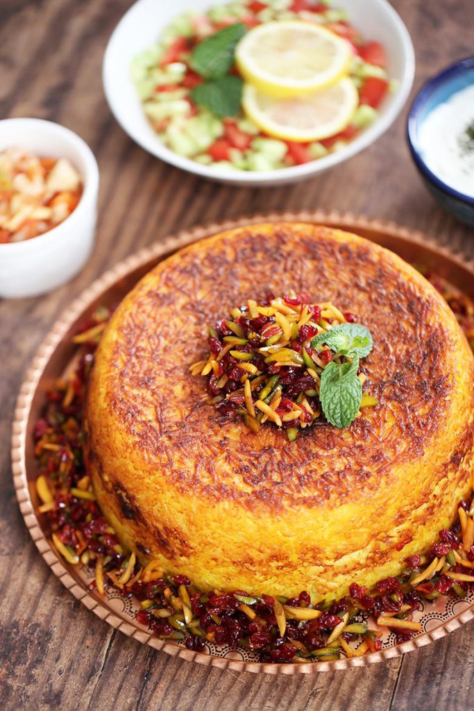 Tahchin Recipe (Crispy Persian Saffron Rice Cake)