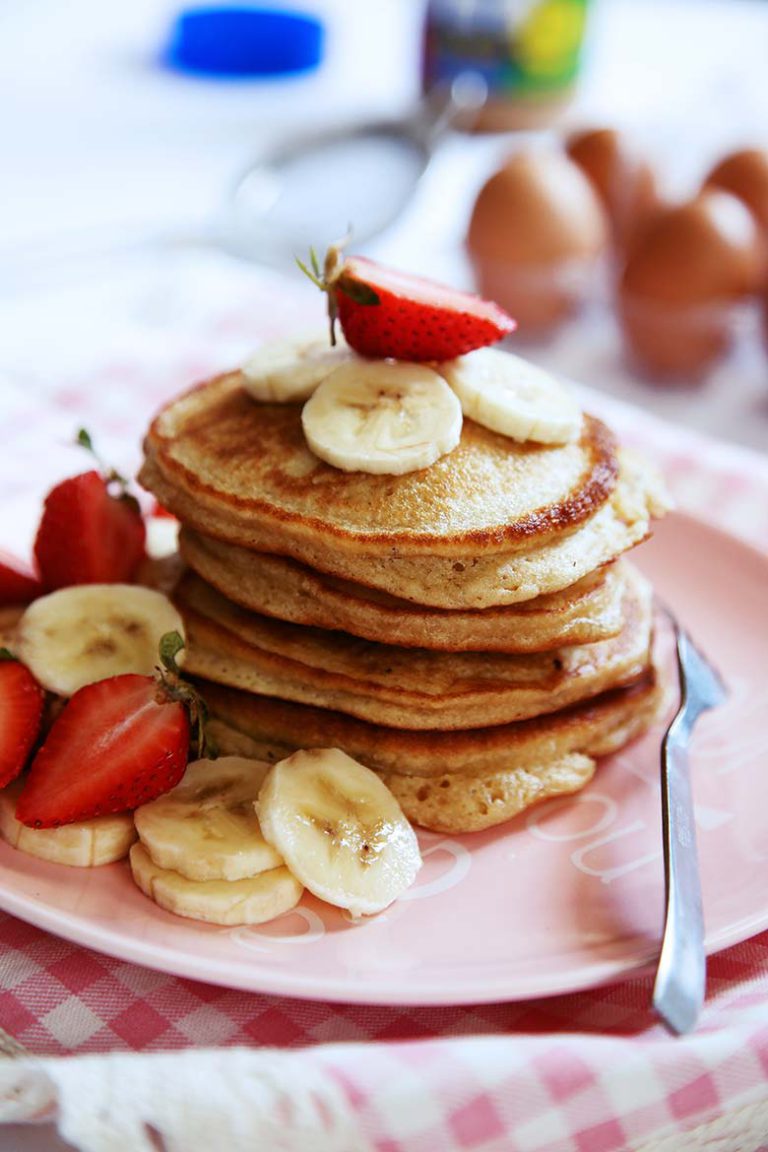 Banana Peanut Butter Pancakes Recipe for Breakfast