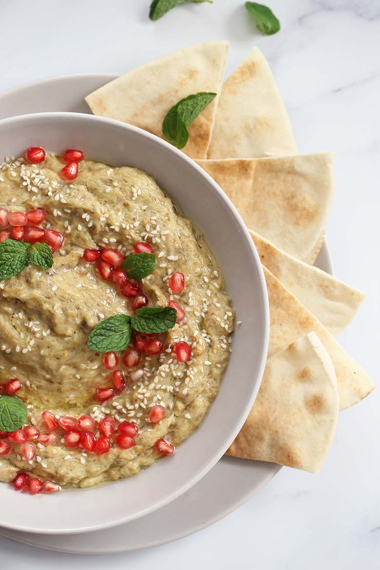 Baba Ganoush Recipe Roasted Eggplant Dip 