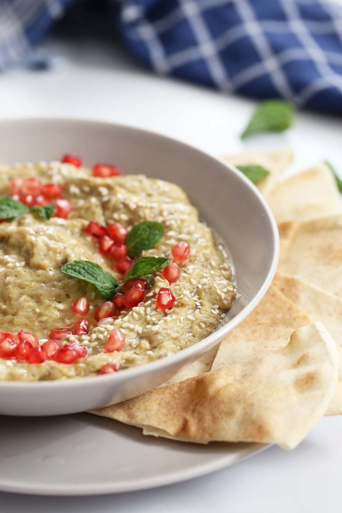 Baba Ganoush Recipe (Roasted Eggplant Dip)