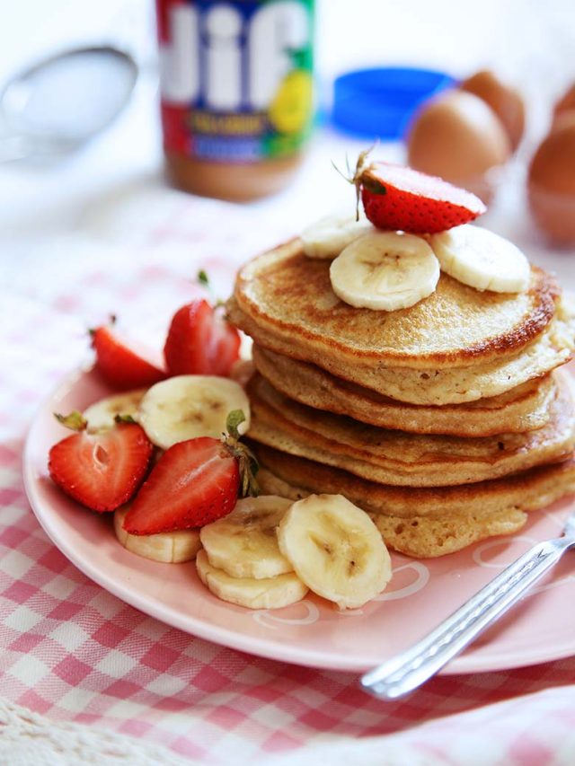 Banana Peanut Butter Pancakes Recipe