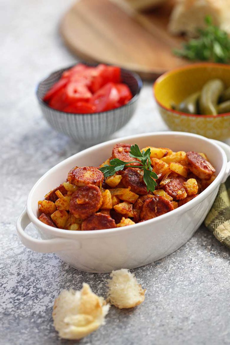 Sosis Bandari Recipe (persian sausage with potatoes)