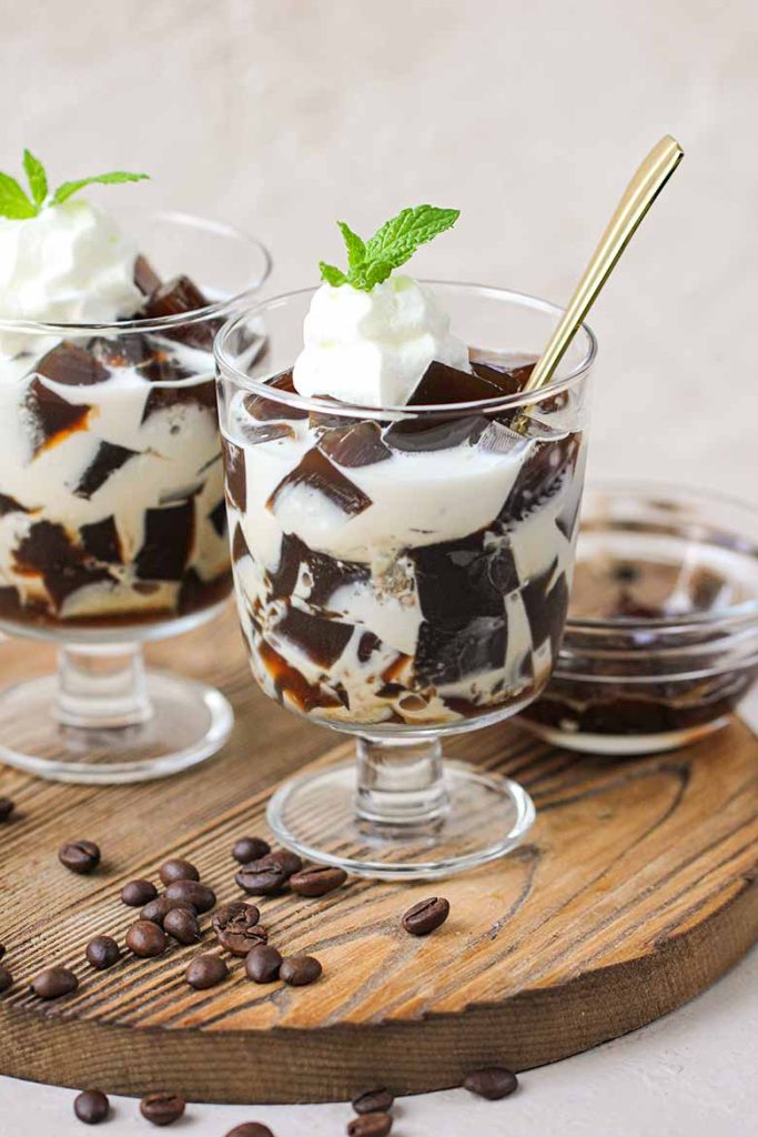 Coffee Jelly Recipe With Instant Coffee And Cream 5524