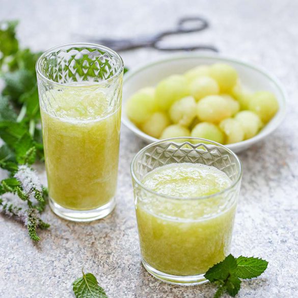 Honeydew Mint Cooler Recipe With Fresh Lime Juice