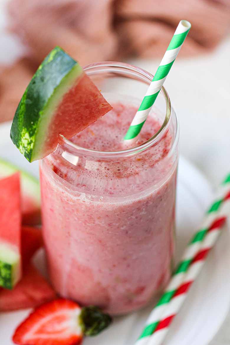 Watermelon Strawberry Smoothie Recipe
