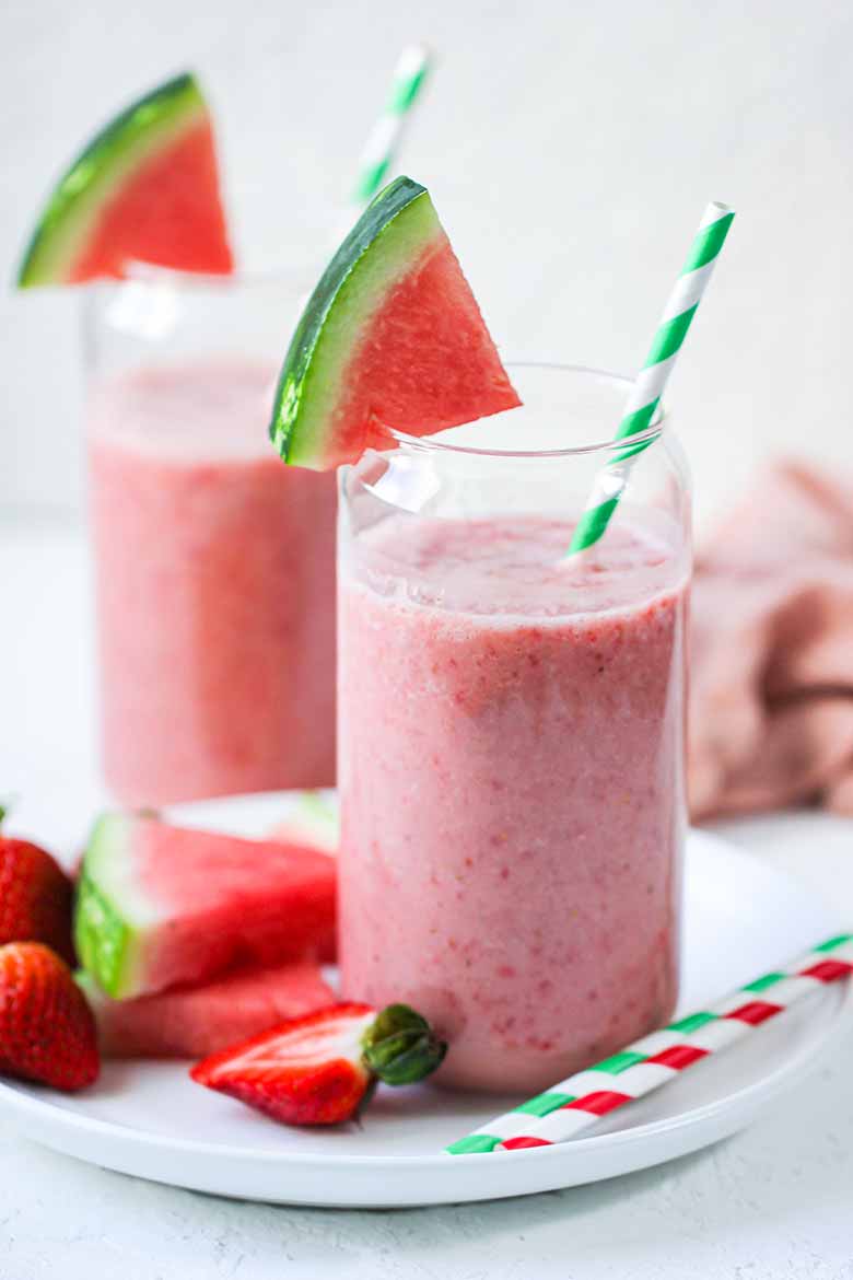 Watermelon Strawberry Smoothie Recipe