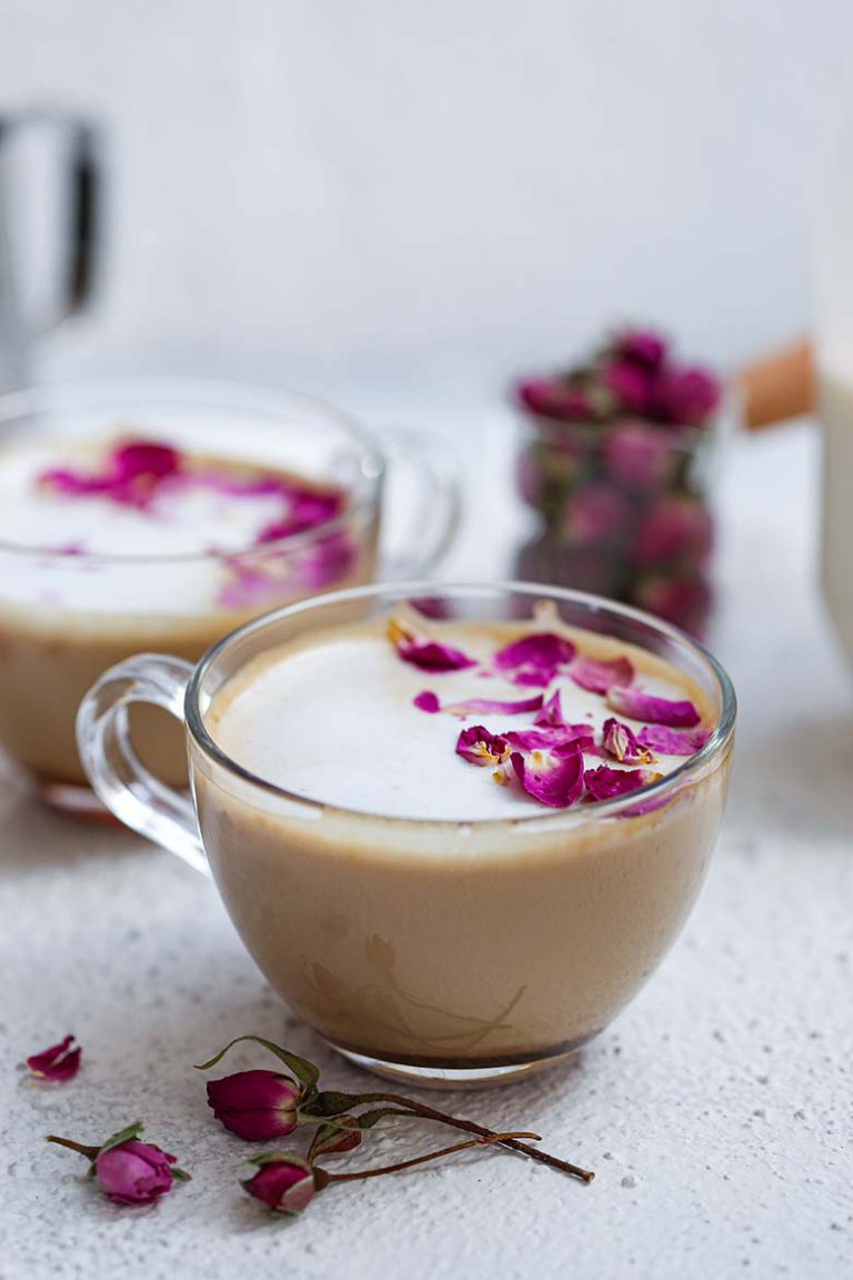 Cardamom Rose Latte Recipe