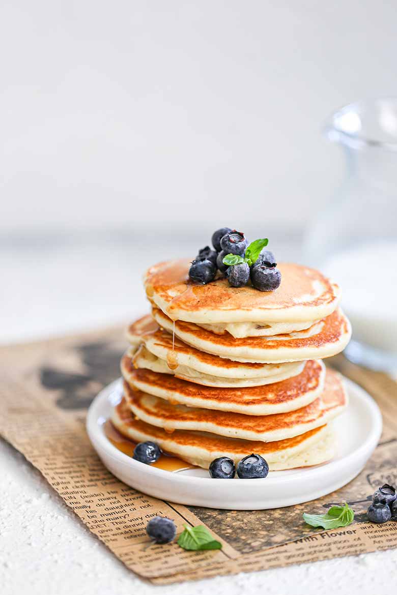 Extra Fluffy Blueberry Pancakes Recipe