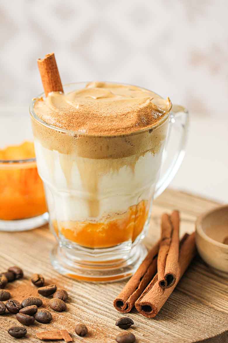 Pumpkin Spice Dalgona Coffee