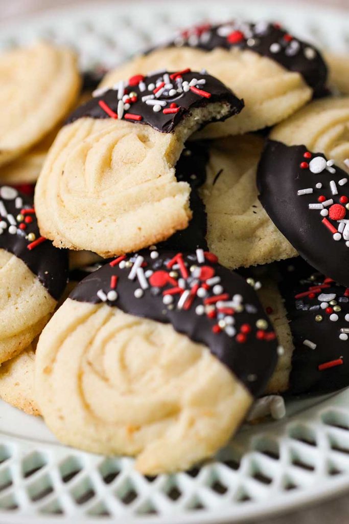 Christmas Butter Cookies With Sprinkles