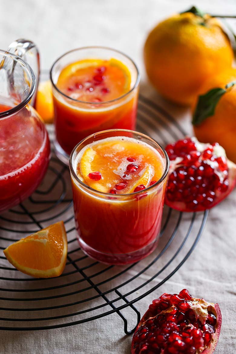 Pomegranate Orange Mocktail