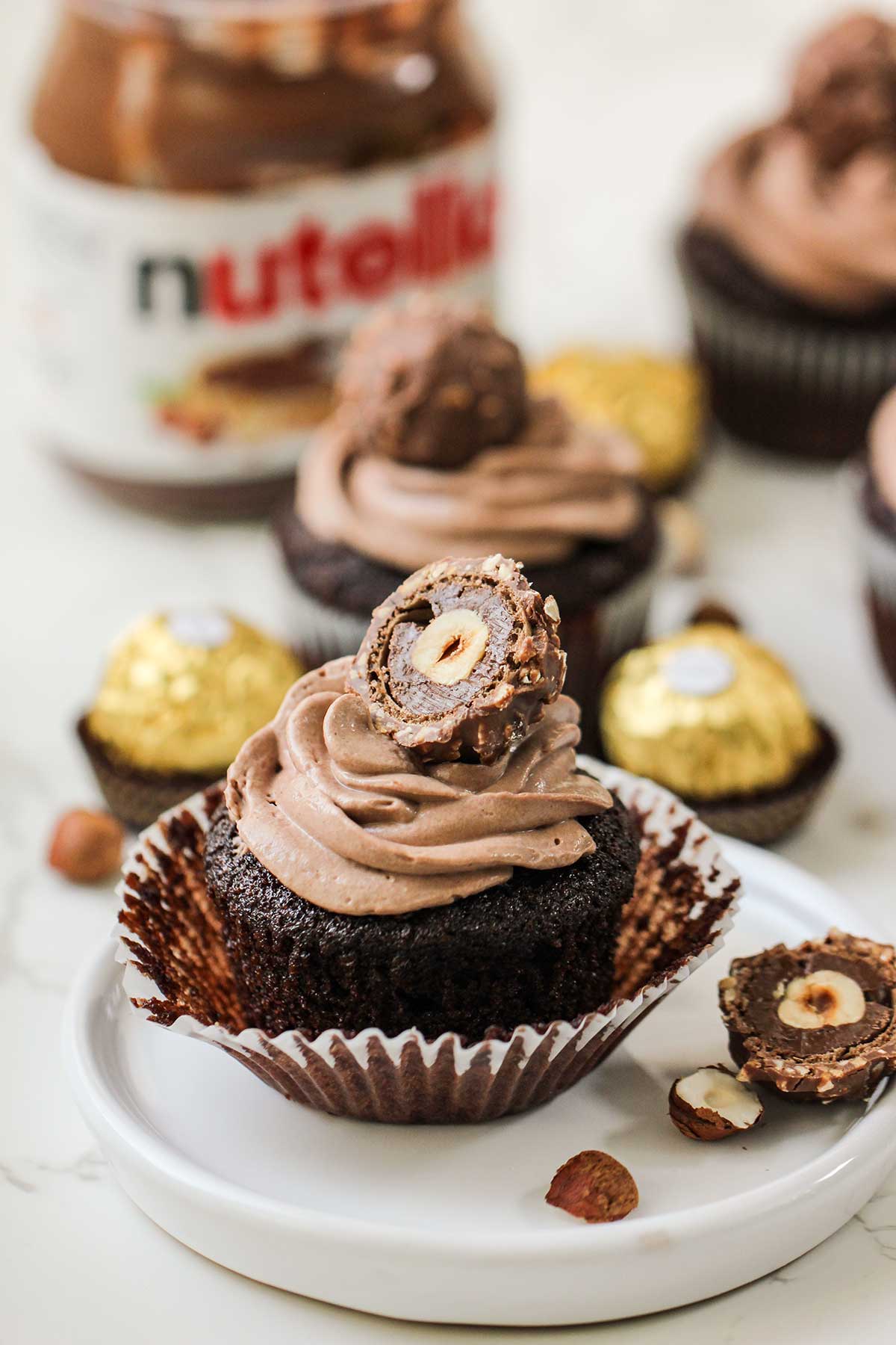 Nutella Ferrero Rocher Cupcakes Recipe