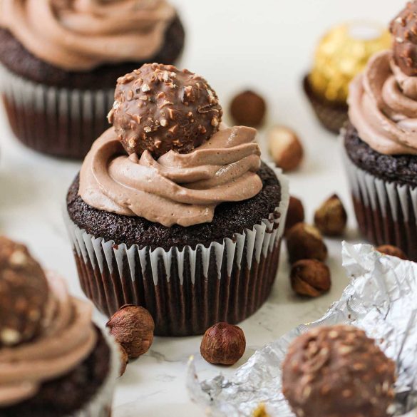 Nutella Ferrero Rocher Cupcakes Recipe