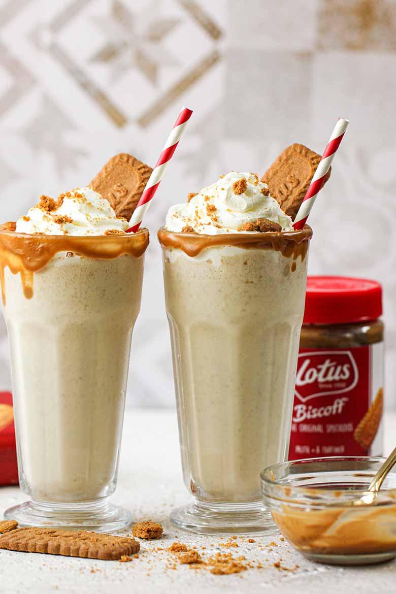 Lotus Biscoff Milkshake Recipe