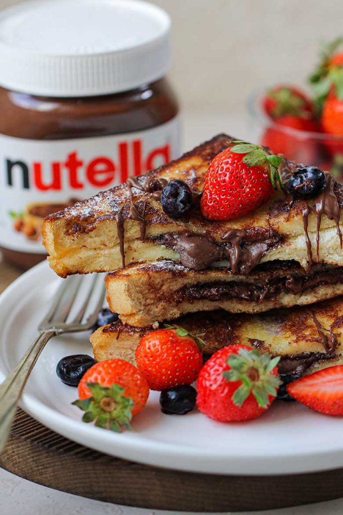 Nutella French Toast With Strawberries