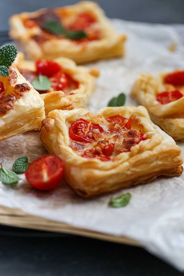 Puff Pastry Tomato and Mozzarella Tart Recipe