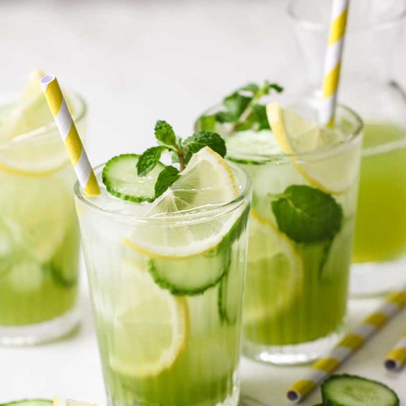 Mint and Cucumber Lemonade Recipe