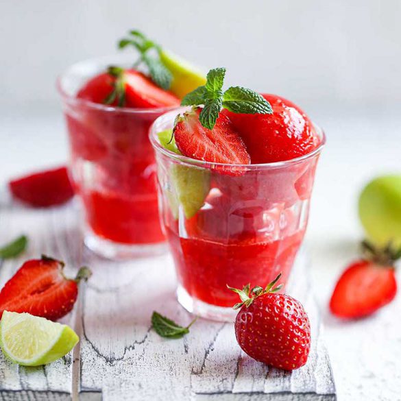 Strawberry Lime Sorbet Recipe