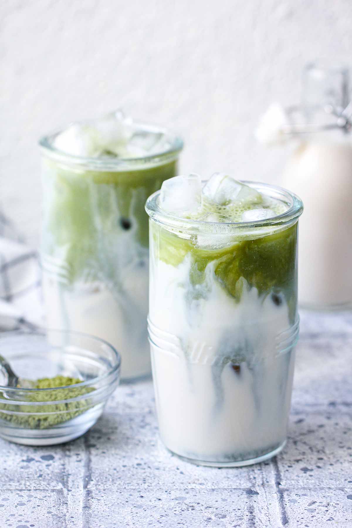 Copycat Starbucks Dairy-Free Iced Matcha Latte - Healthy Little Vittles