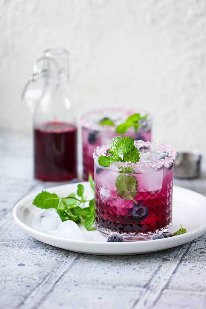 Blueberry Mojito Mocktail