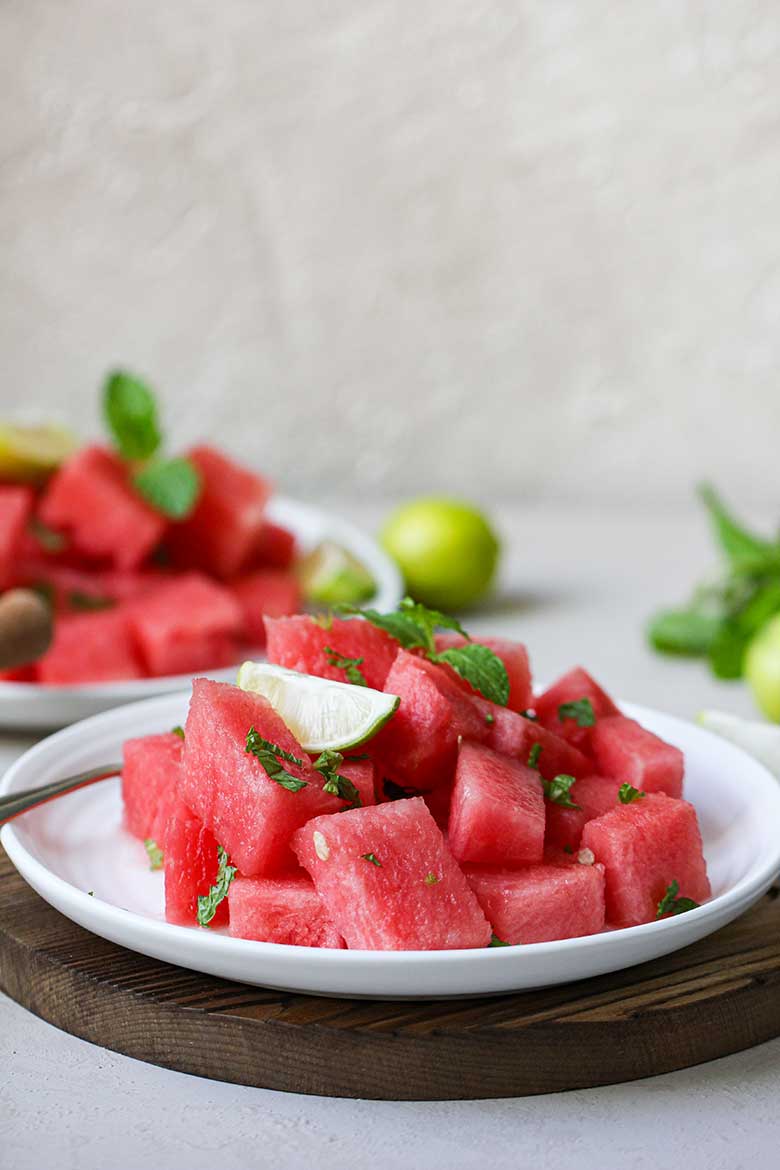 Mint and Lime Watermelon Salad Recipe