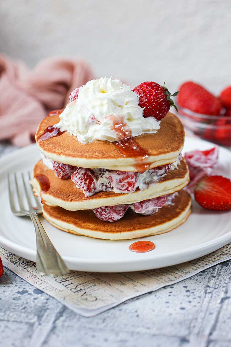 Strawberry Shortcake Pancakes Recipe