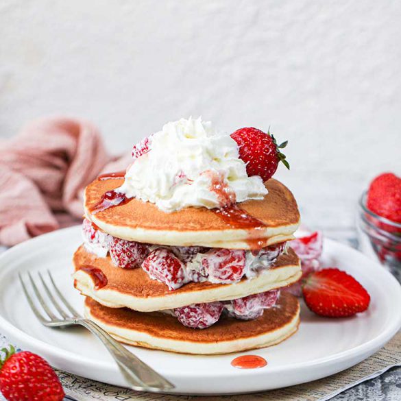 Strawberry Shortcake Pancakes Recipe