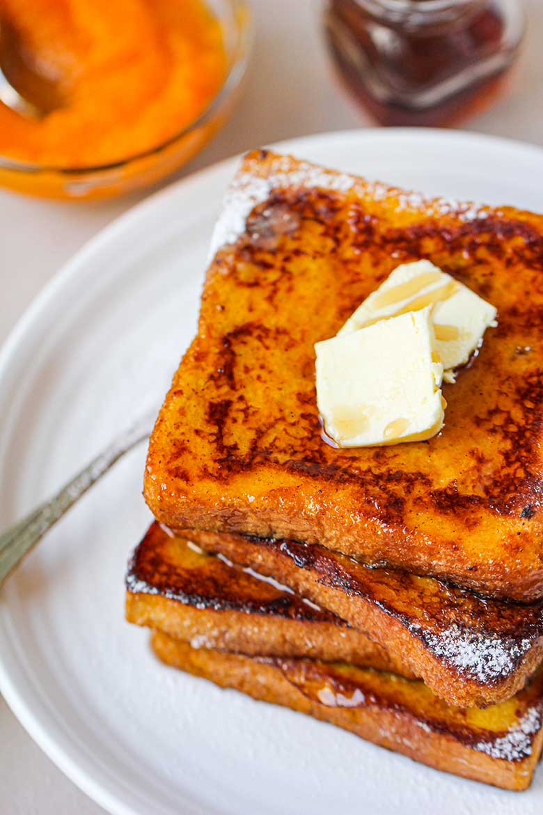 Pumpkin French Toast for Two