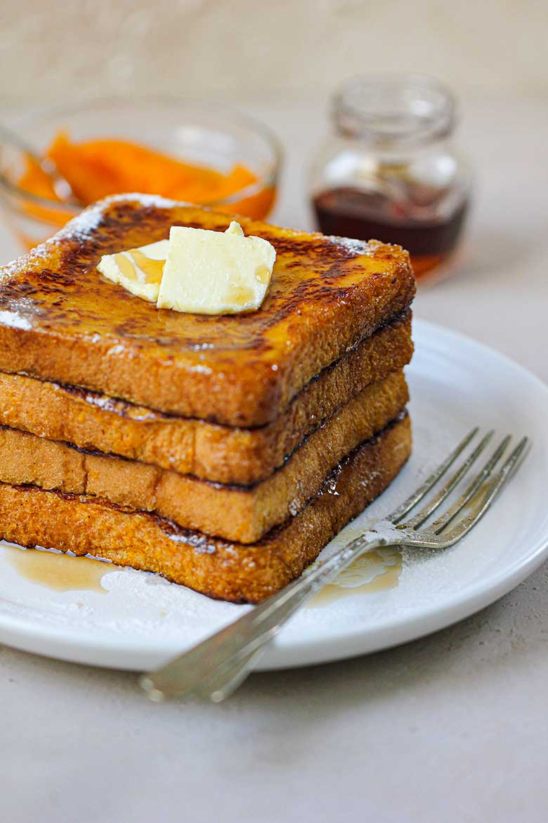 Pumpkin French Toast for Two