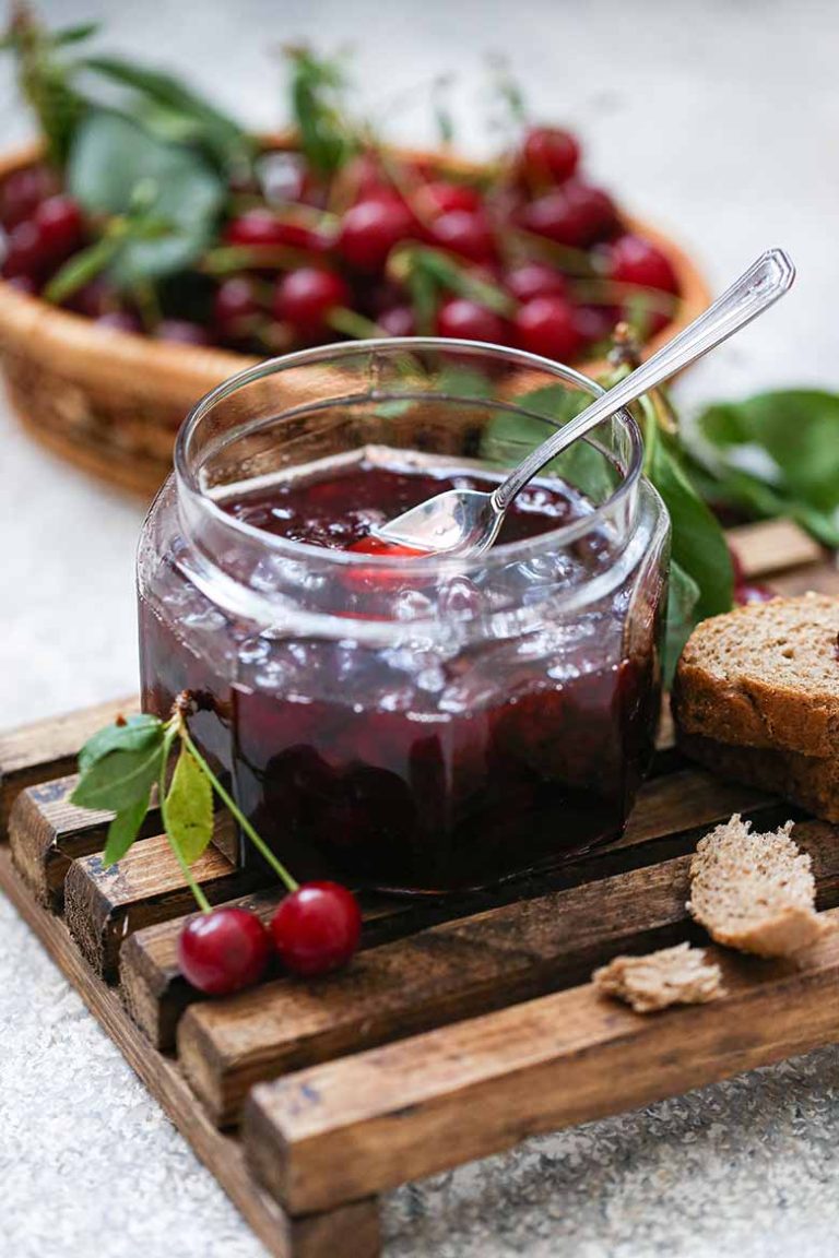 Sour Cherry Jam Recipe (No Pectin)