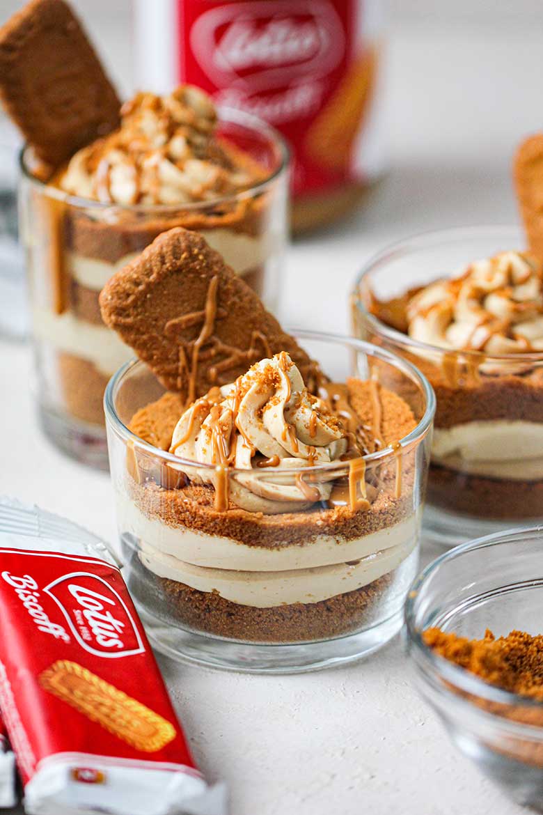 Biscoff Cheesecake Dessert Cups - Sab's Bakes