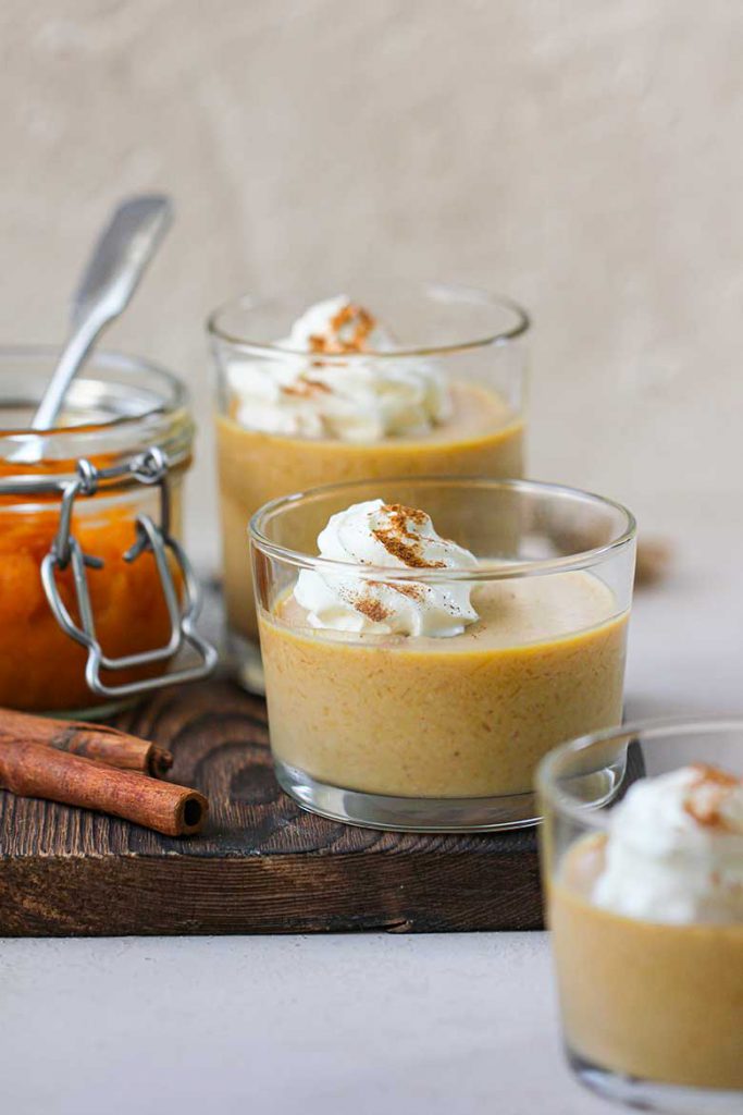 Pumpkin Panna Cotta With Cream