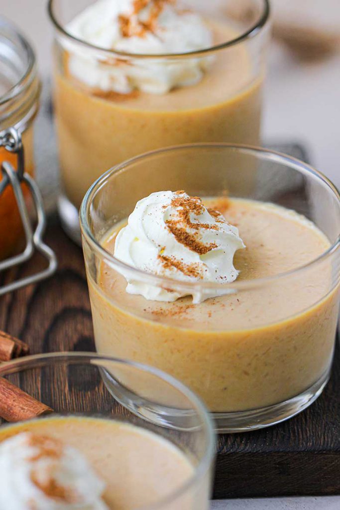 Pumpkin Panna Cotta With Cream