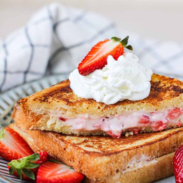 Strawberry Cheesecake Stuffed French Toast Recipe