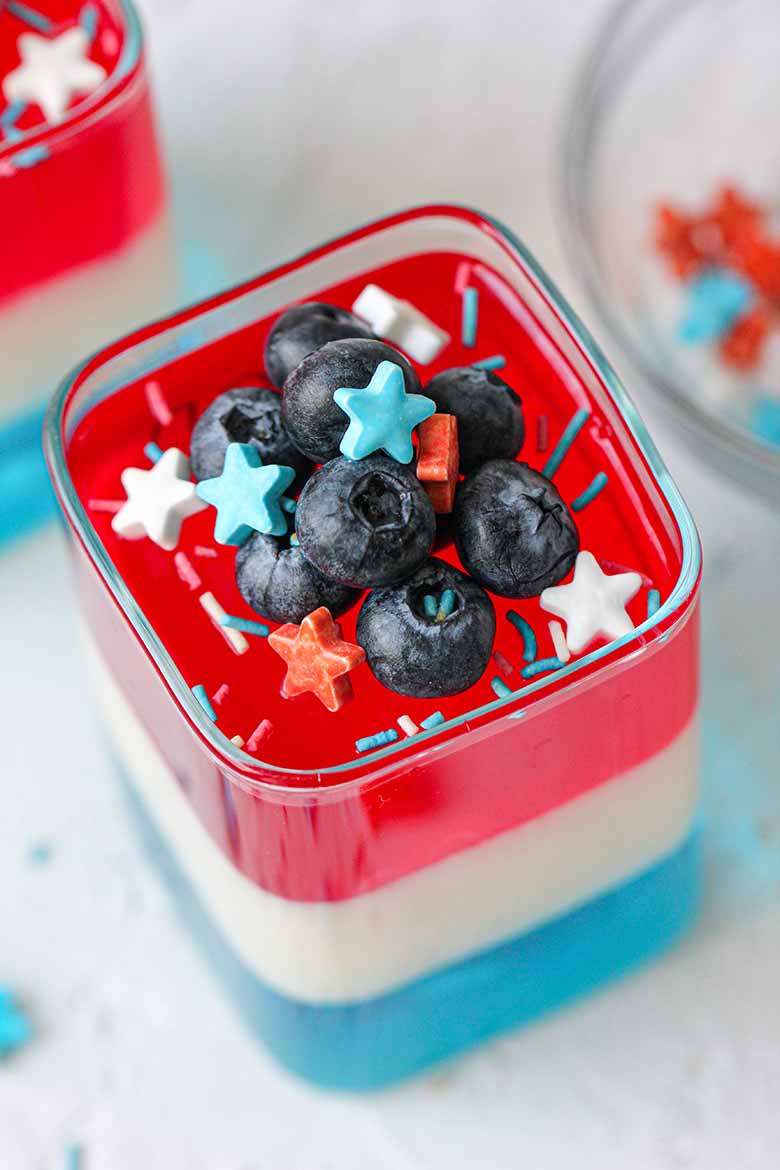 4th of July Jello Cups