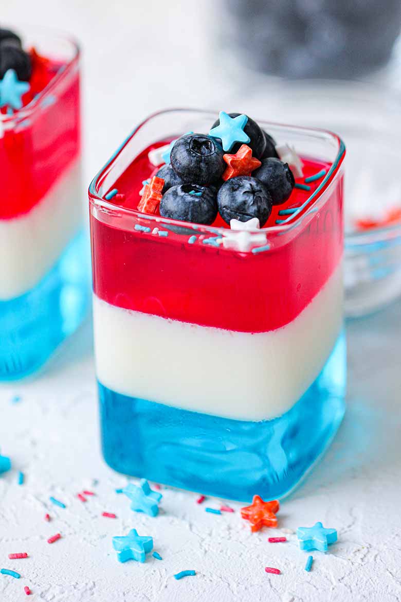 4th of July Jello Cups