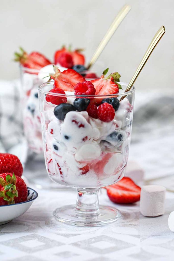 Red White And Blue Cheesecake Salad