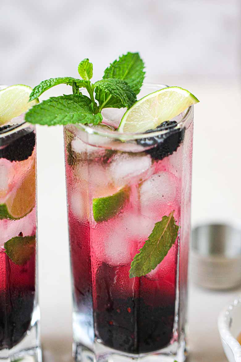 Blackberry Mojito Mocktail