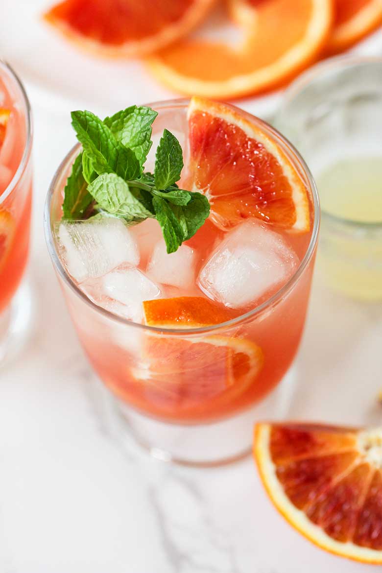 Blood Orange Mocktail Recipe (Non-alcoholic)