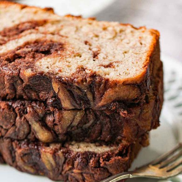 Nutella Banana Bread With Greek Yogurt