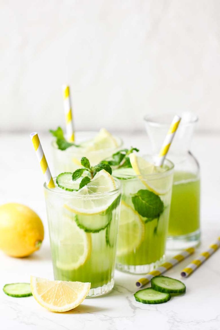 Mint and Cucumber Lemonade Recipe