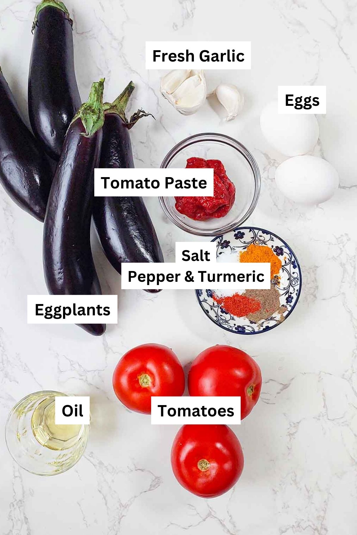 Mirza Ghasemi Ingredients