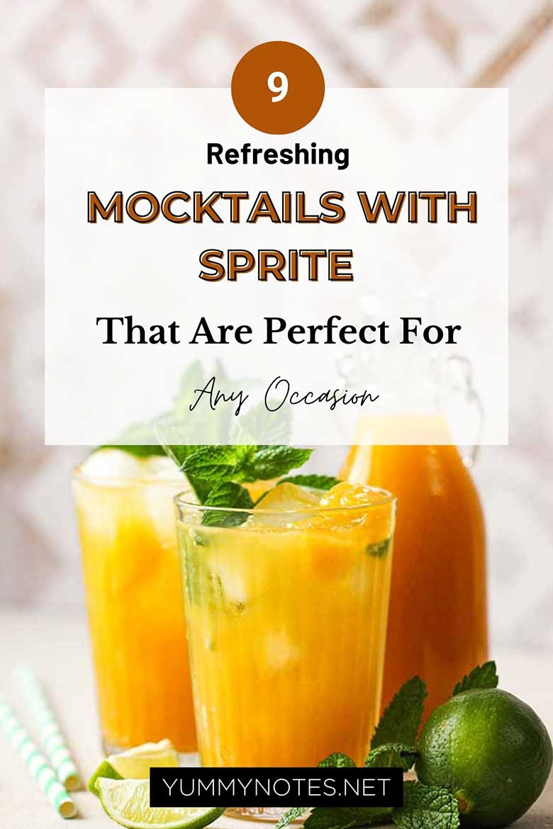 Refreshing Mocktails With Sprite